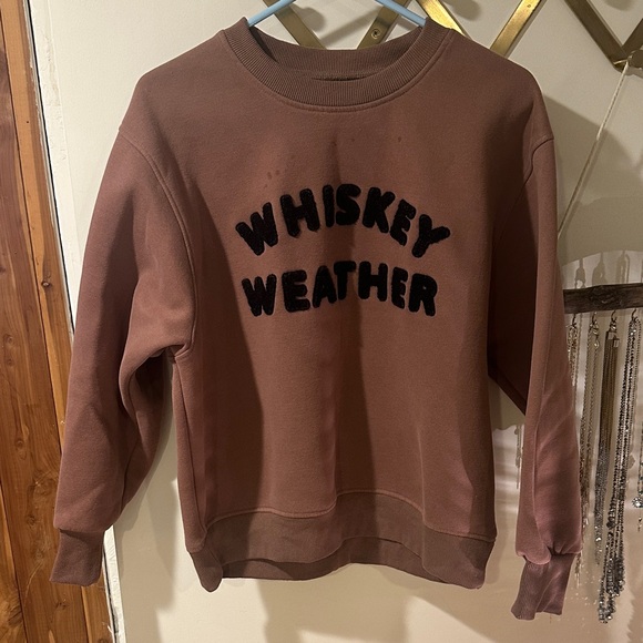 Sweaters - Mauve 'Whiskey Weather' Sweatshirt